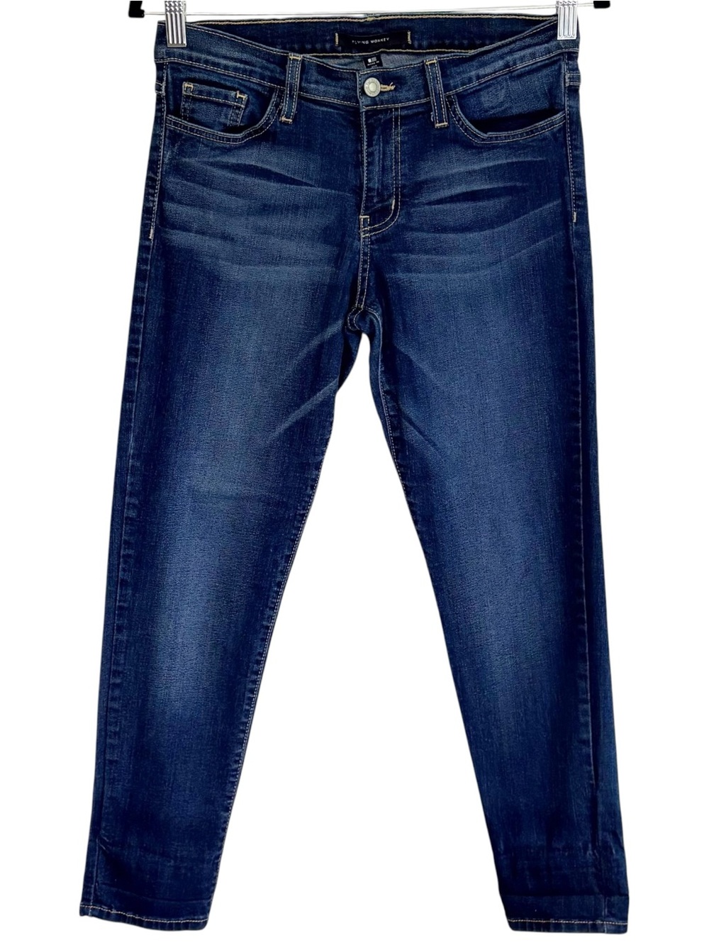 FLYING MONKEY Mid Rise Straight Leg Slim Fit Jeans Dark Wash Size 29 USA Made
